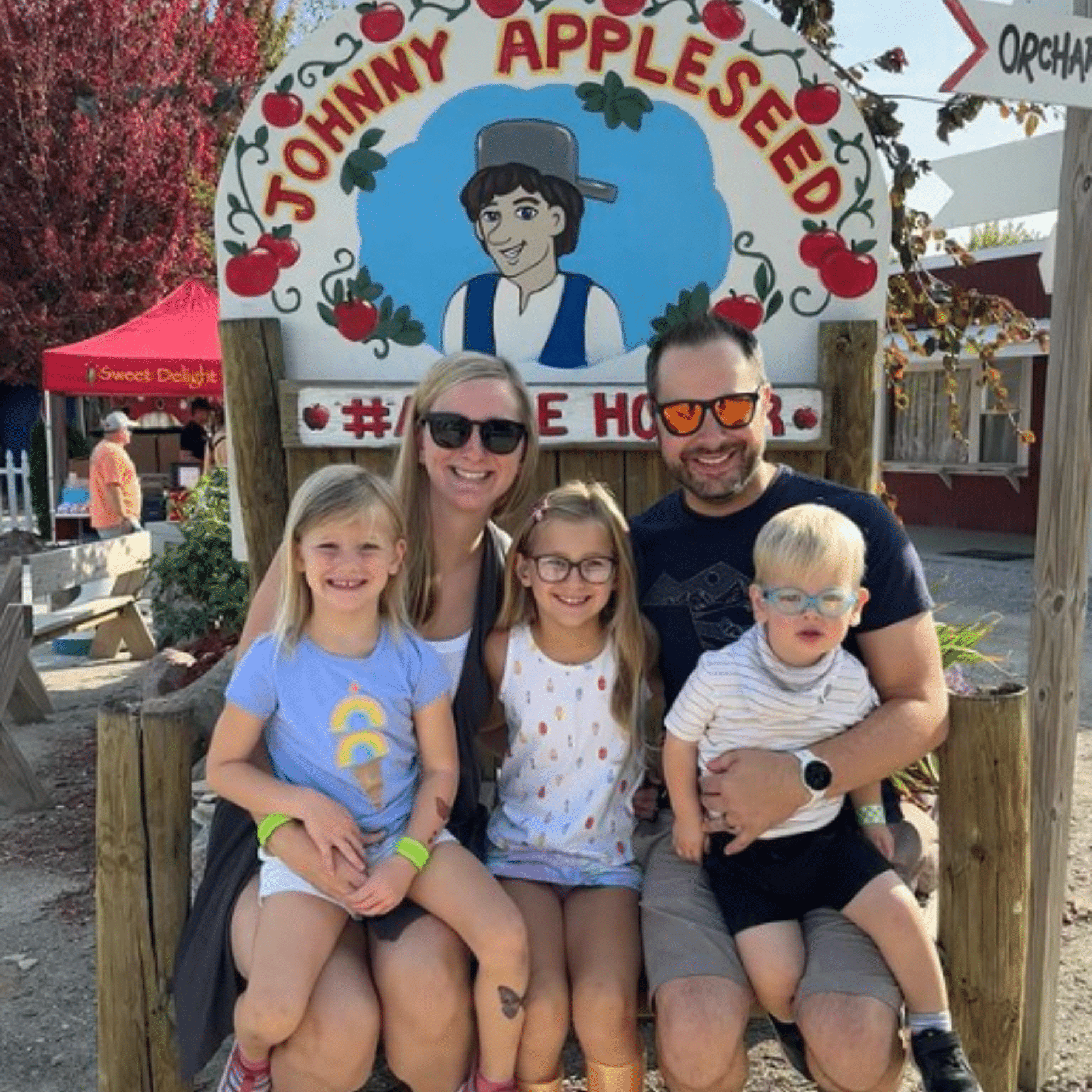 Johnny Appleseed Giant Chair Photo Op Family Fun Park