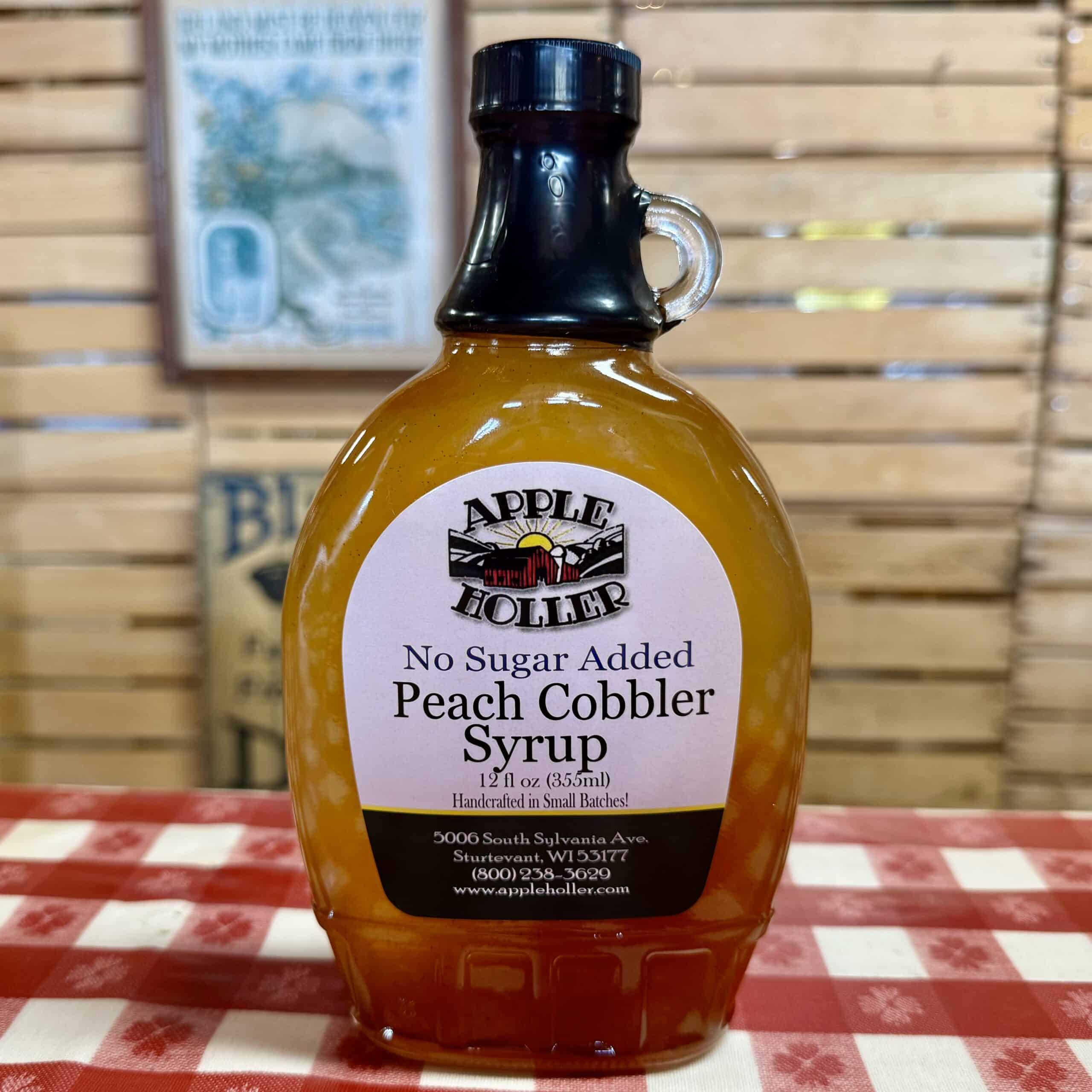No-Sugar-Added Peach Cobbler Syrup